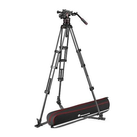 MANFROTTO NITROTECH 612 VIDEO HEAD CARBON TWIN GS TRIPOD - Actiontech