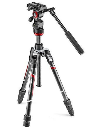 MANFROTTO BEFREE LIVE FLUID HEAD & CARBON TWIST TRIPOD - Actiontech