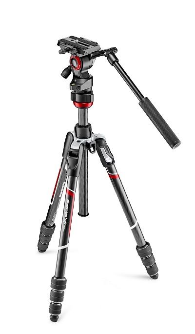 MANFROTTO BEFREE LIVE FLUID HEAD & CARBON TWIST TRIPOD - Actiontech