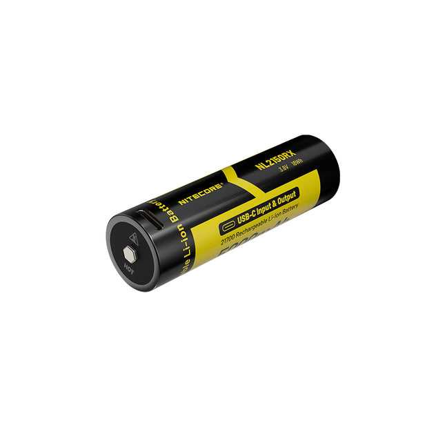 NITECORE LI-ION 21700 RECHARGEABLE BATTERY 5000MAH WITH USB-C PORT - Actiontech