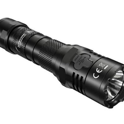 NITECORE RECHARGEABLE TACTICAL LED FLASHLIGHT WITH CERAMIC-TIPPED STRIKE BEZEL - Actiontech