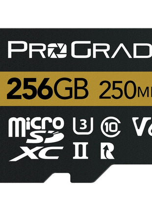 PROGRADE DIGITAL MICRO SDXC GOLD UHS-II 256GB R250MB/S W130MB/S V60 - Actiontech