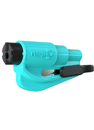 resqme® Car Escape Tool, Seatbelt Cutter / Window Breaker - Teal - Actiontech