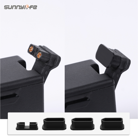 Sunnylife 4Pcs/Set Battery Charging Port Protectors for DJI FPV Drone - Actiontech