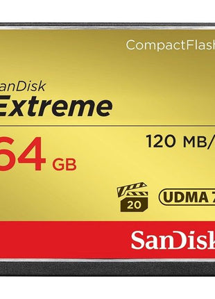 SANDISK EXTREME CF 64GB VPG20 120MB/S - Actiontech
