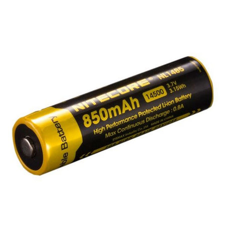 NITECORE 14500 RECHARGEABLE LITHIUM-ION BATTERY (3.7V, 850mAh) - Actiontech