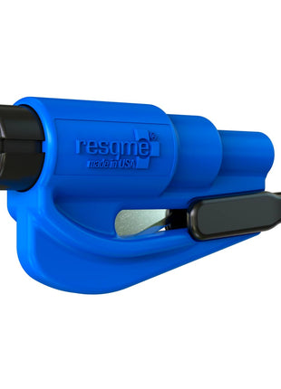 resqme® Car Escape Tool, Seatbelt Cutter / Window Breaker - Blue - Actiontech