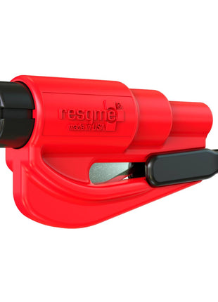 resqme® Car Escape Tool, Seatbelt Cutter / Window Breaker - Red - Actiontech